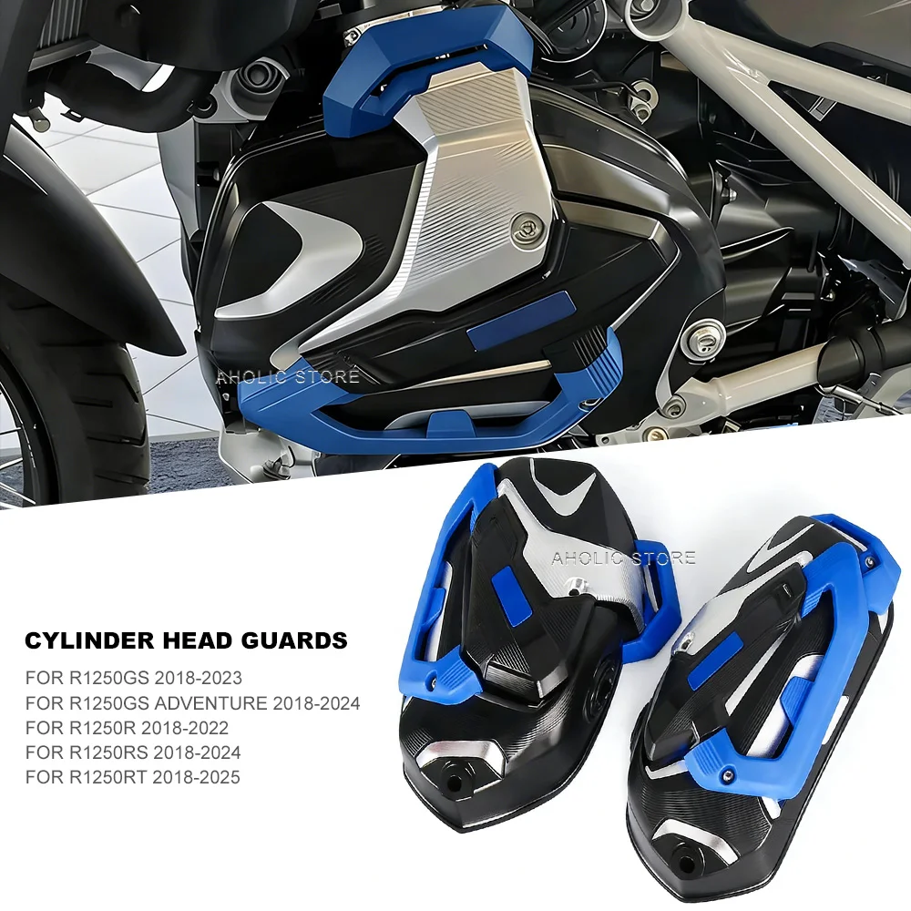 Ultra-Durable Cylinder Head Guards for R1250 GS/Adventure/R/RS/RT 2019+ Heavy-Duty Engine Protection Covers