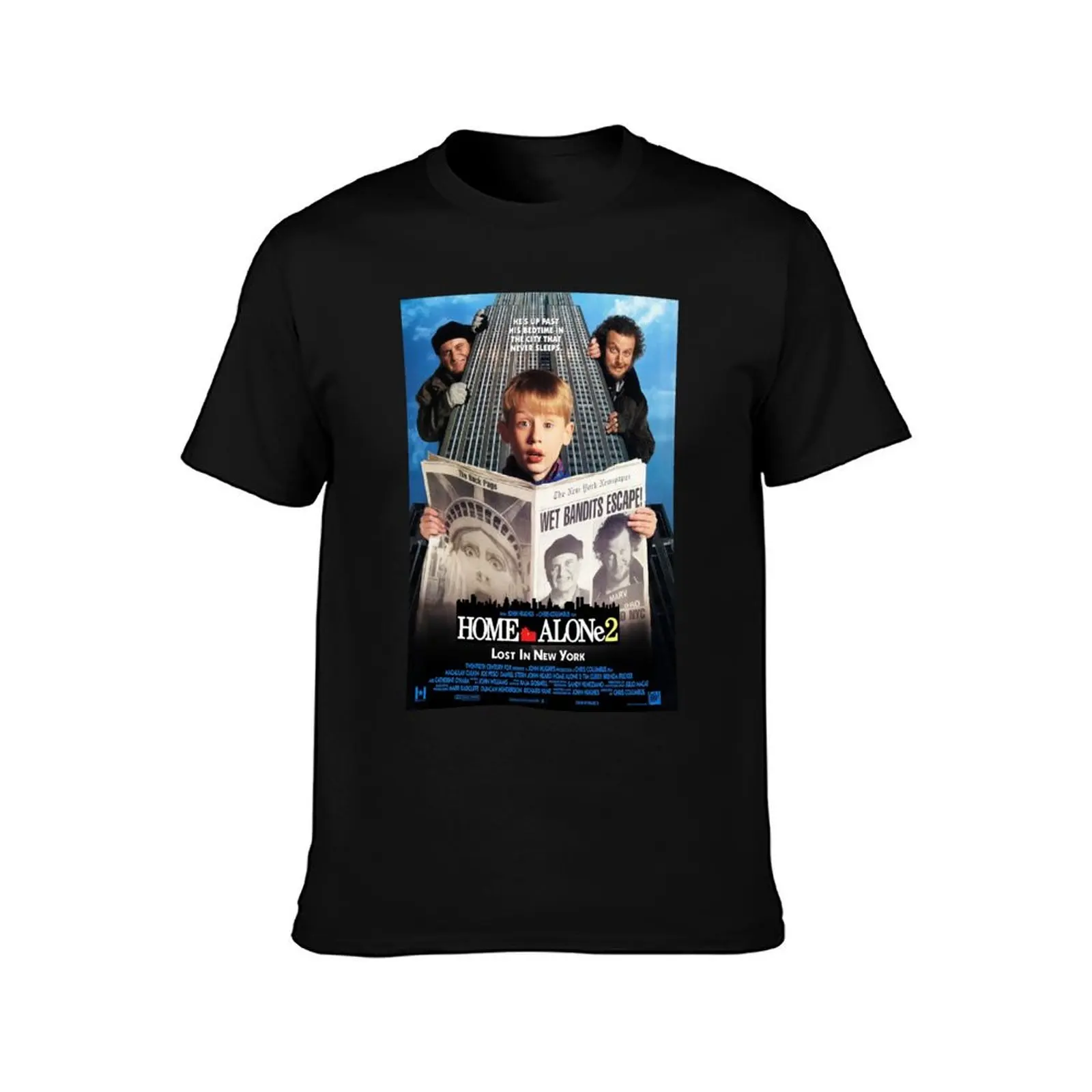 Home Alone 2 Lost in New York T-Shirt Summer Casual Cotton Tee Oversized Streetwear Tops Vintage Graphic Print 100% Cotton