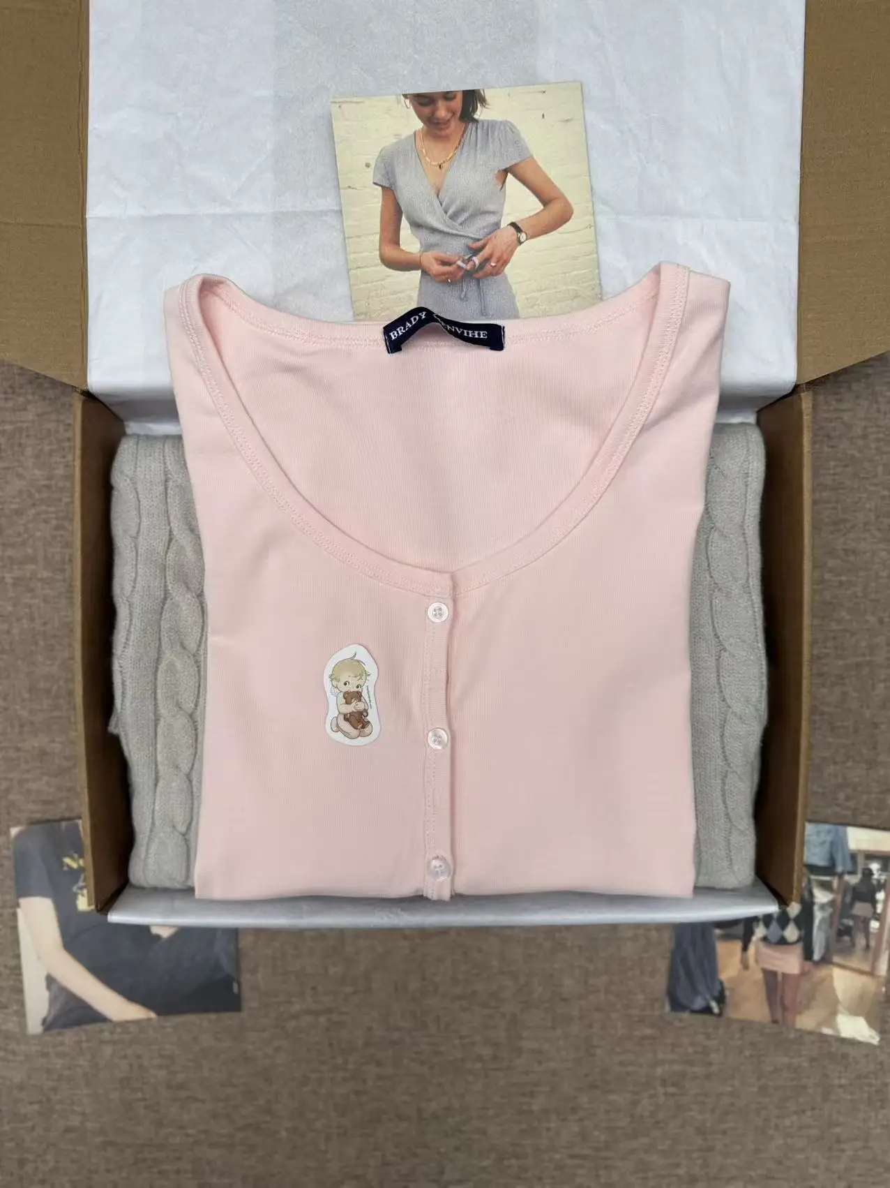 لطيف الوردي ستة أزرار القطن سليم تي شيرت المرأة الخريف جديد عادية كل مباراة كم طويل تيز الحلو الأساسية بسيطة التي شيرت Y2K القمم