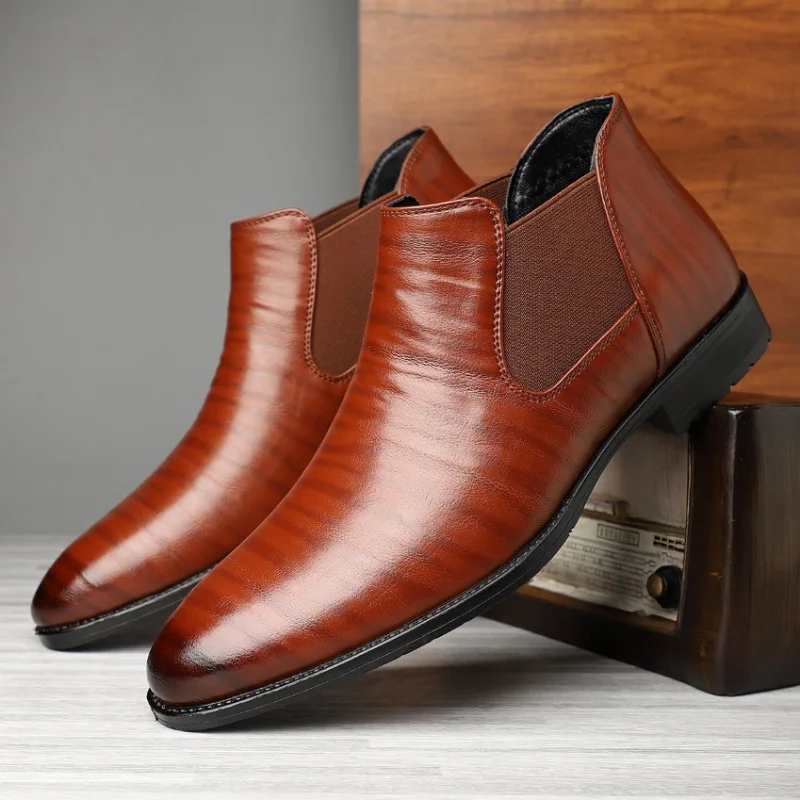 Men Boots High Quality Pointe Leather Boots Fashion Casual Ankle Boot Classic Office Dress Botas Business Leather Boots for Men - AliExpress 322 Men Boots High Quality Pointe Leather Boots Fashion Casual Ankle Boot Classic Office Dress Botas Business Leather Boots for Men - AliExpress 322
