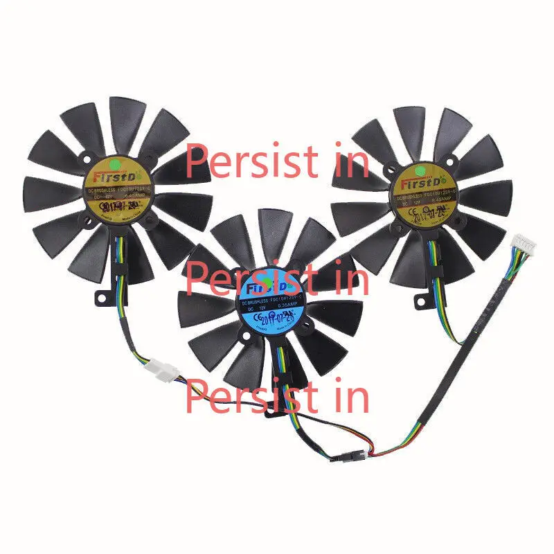 FIRSTD FDC10U12 For ASUS STRIX GTX980Ti R9 390 Original Video Card Cooling Fan