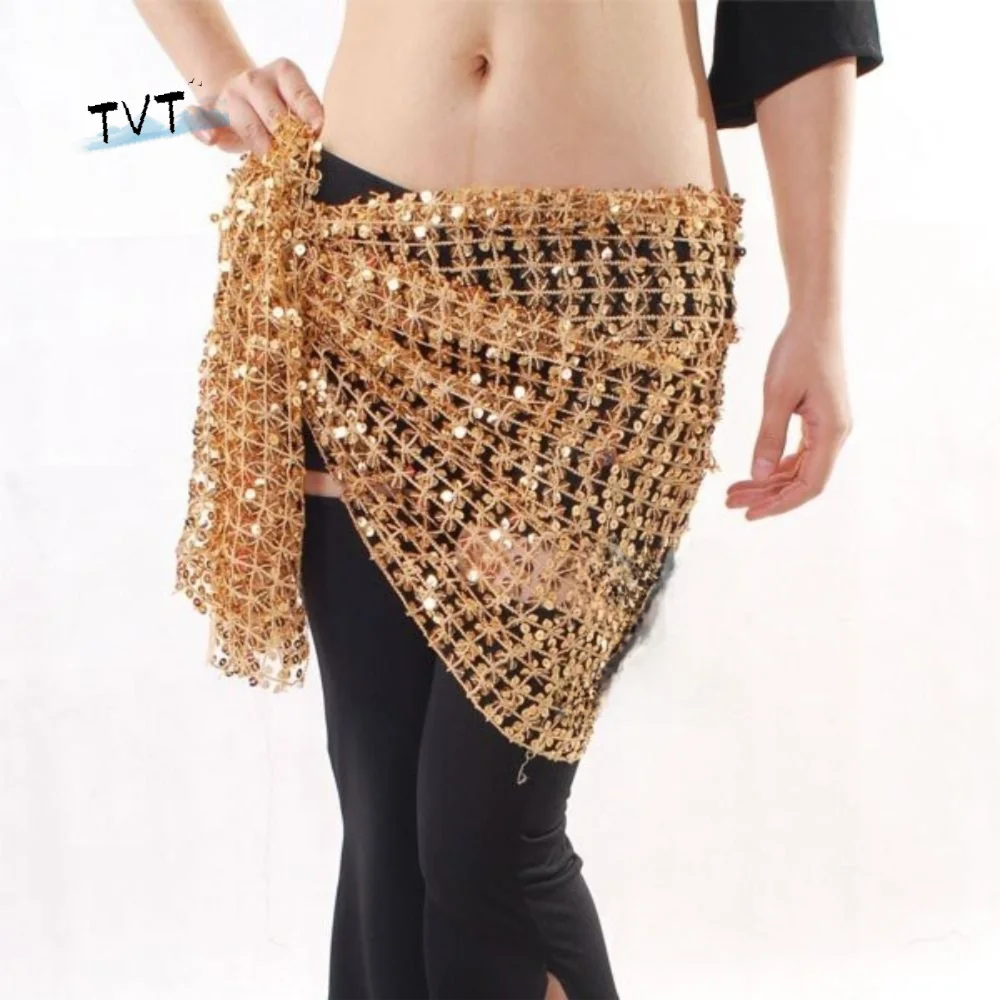 

Sequins Belly Dance Belt Hollow Out Multicolor Belly Dancing Scarf Dance Accessories Tassel Belly Dance Costumes Indian Dance