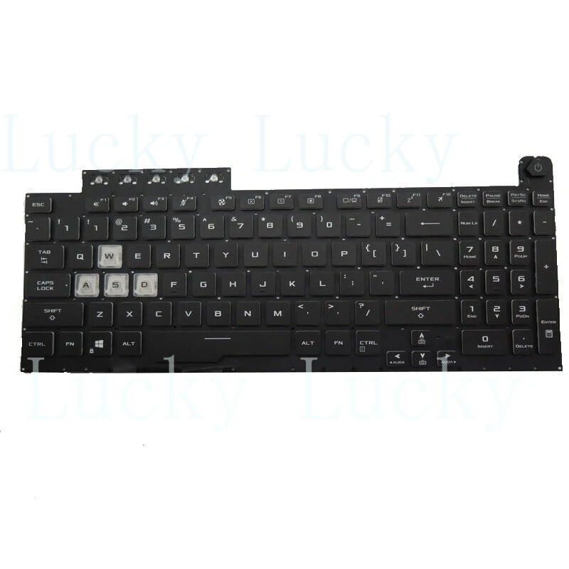

f New US Keyboard for Asus TUF Gaming 90NR03K1-R31US0 RGB backlit