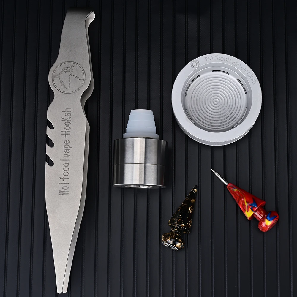 

Wolfcoolvape чича кальян персональные мундштуки оригинальный арабский кальян угольный горшок чаша для угля кальян копчья коробка HMD