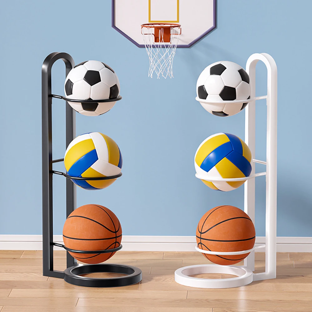 

Ball Storage Rack, Basketball Display Stand, Portable Outdoor Ball Stand Holder For Basketball Football And Volleyball