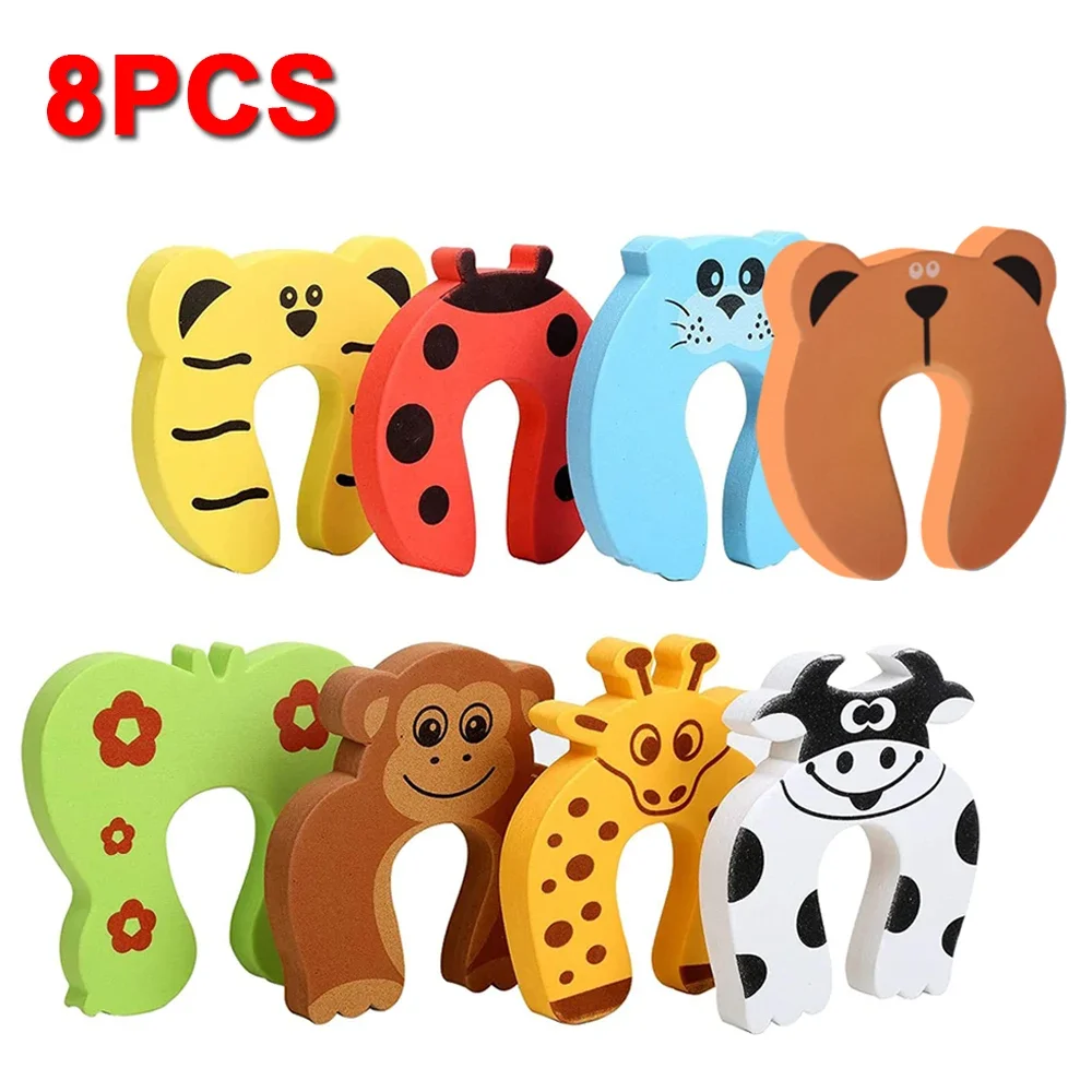 

8Pcs Finger Pinch Guard Door Stopper EVA C Shape Protection Baby Safety Foam Door Clamp Child or Pet From Getting Locked In Room