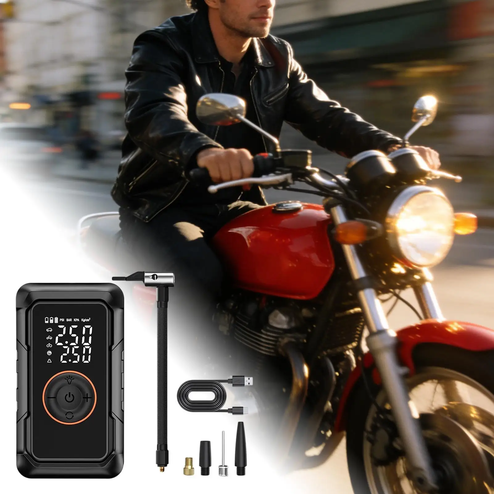 pompe-a-pneu-de-velo-compresseur-d'air-electrique-sans-fil-avec-manometre-gonfleur-de-ballons-pompe-a-velo-pour-moto-suv-camion-camping-car-remorque-vtt
