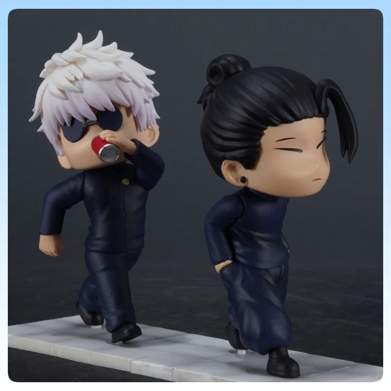 

10cm Jujutsu Kaisen Anime Figure Satoru Gojo Geto Suguru Action Figurine Q Version PVC Statue Model Collection Decor Toy Gift