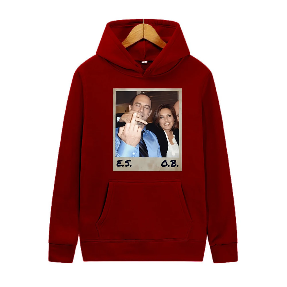 2025 إليوت ستابلر وأوليفيا بنسون هوديي إليوت وأوليفيا البلوز القانون والنظام SVU قميص 90s تحية الجرافيك هوديس