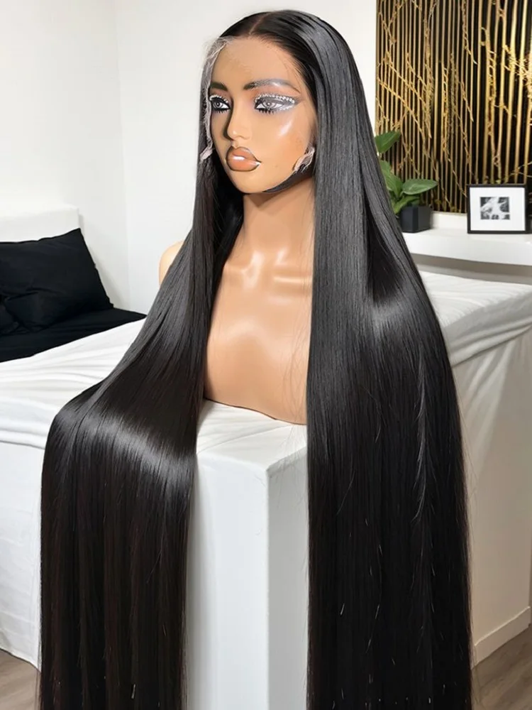 30 بوصة مستقيم الدانتيل الجبهة الباروكات الشعر البشري 13x4 HD الدانتيل الباروكات الأمامية 200% الكثافة البرازيلي شعر ريمي غلويليس الباروكات للنساء #1