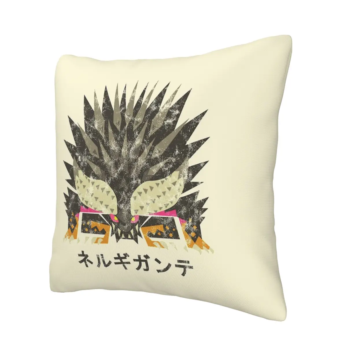 Monster Hunter World Nergigante Kanji Icon Soft Cushion Cover Decorative Pillow Case Cover for Home Double-sided Printing