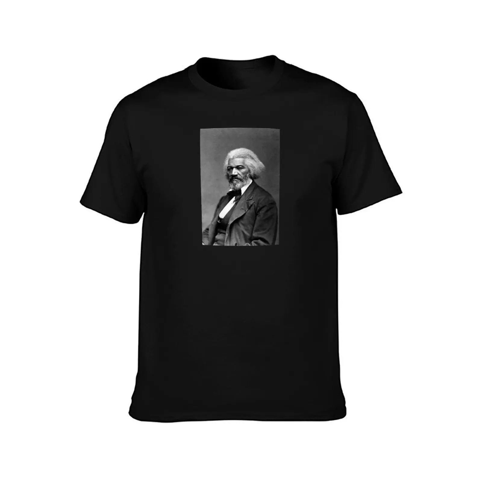 Photo Portrait of Frederick Douglass T-Shirt, Summer Casual Cotton Tee, Oversized Streetwear Tops, Vintage Graphic Print