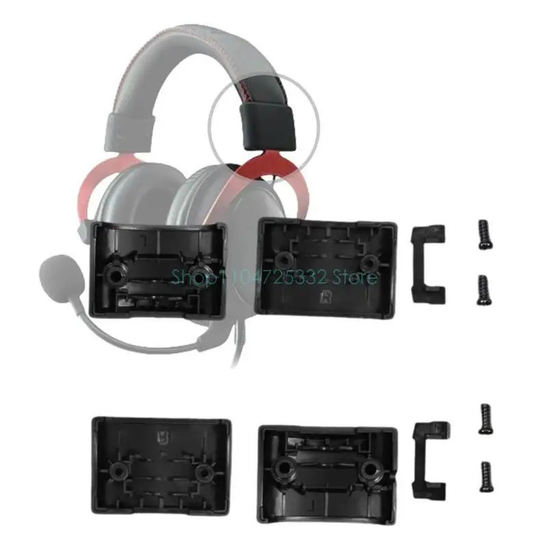 Left/Right Headband Hinge Buckle Replacement for HyperX Cloud Silver Wireless Headset Repair Part, Headphone Bracket Fix
