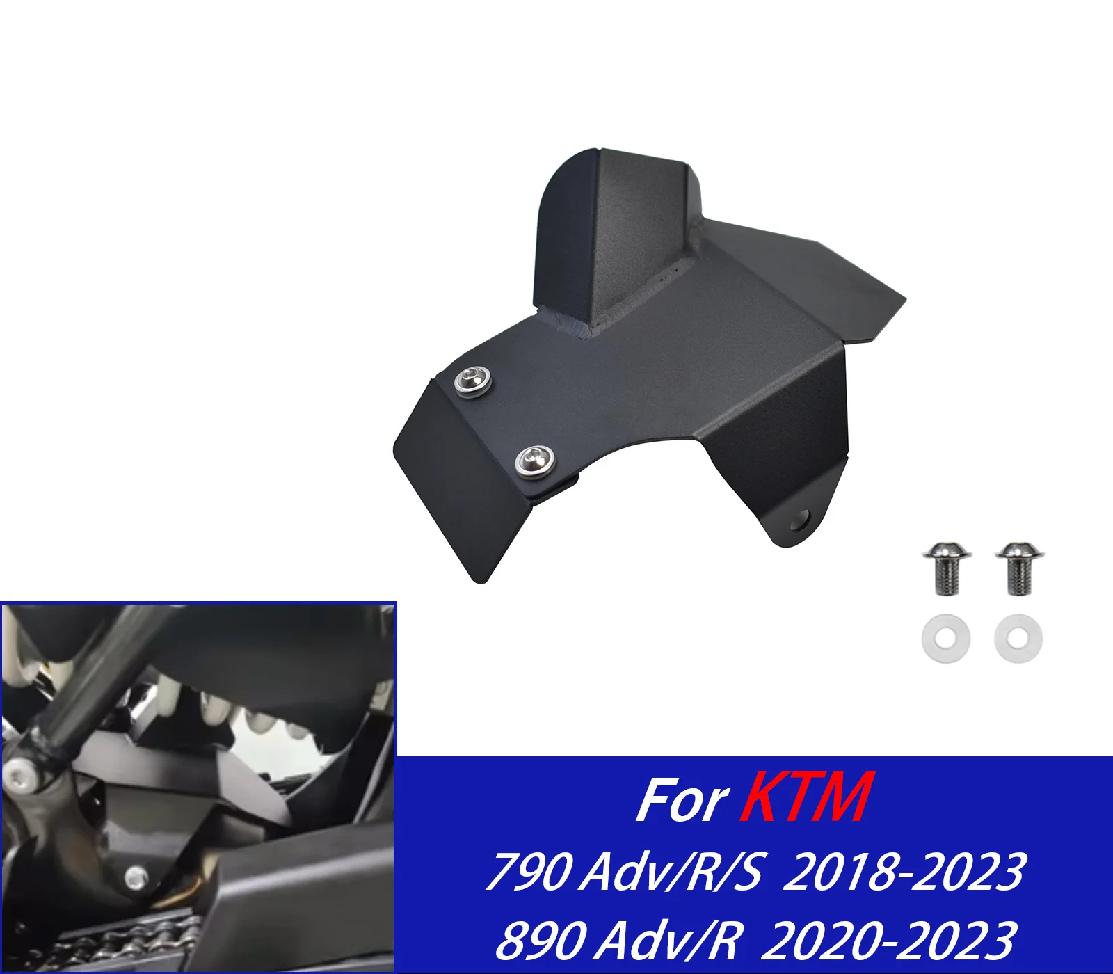 

For 790ADV R S RearShock Heat Shield Guard ForKTM 890ADV Adventure2020-2023 Motorcycle Exhaust Pipe Protection Cover Accessories