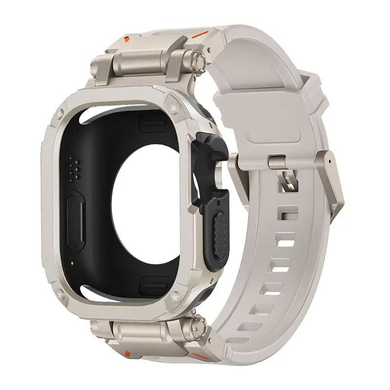 

Ingenious-For Watch 9 Ultra 49Mm TPU Protector Case Cover Silicone Bracele Anti Drop Watch Case Set