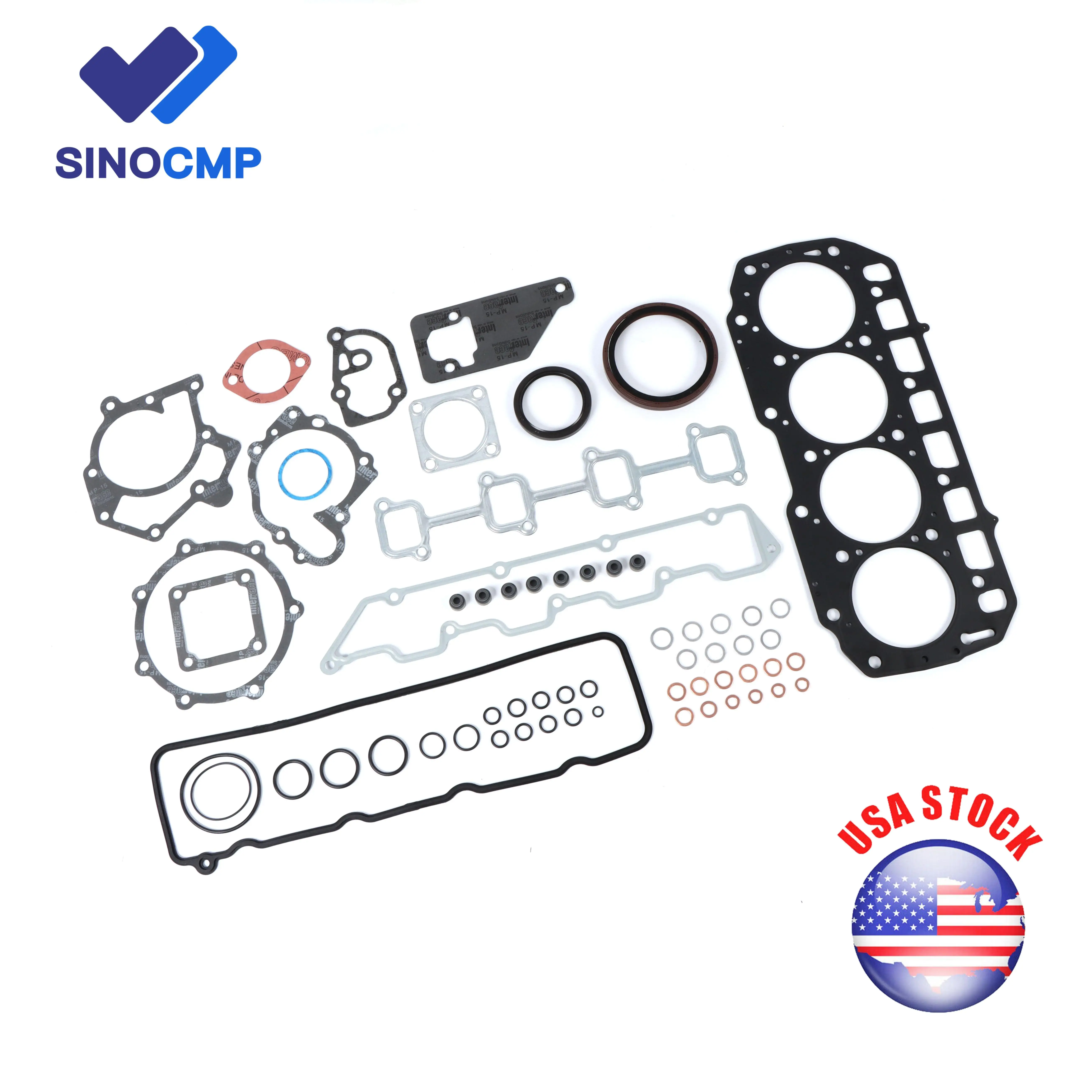 

SINOCMP 129903-01350 729903-92670 729903-92680 729902-92610 Полный комплект прокладок подходит для Yanmar 4TNE98-TL 4TNE98-TBL 4TNE98-G1A 4TNE98-BV