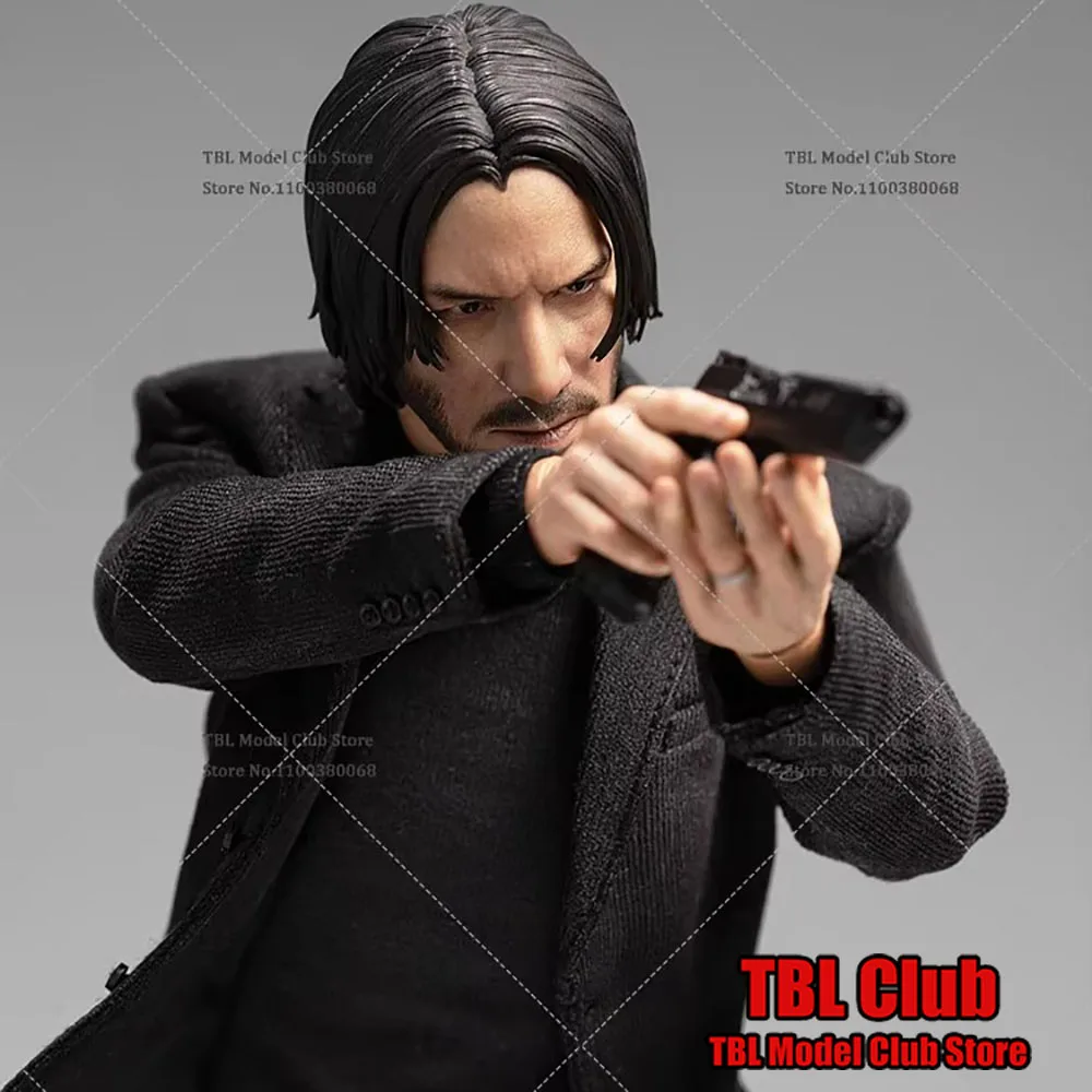 

POPTOYS EX-053 1/6 Scale 12inch Action Figure -Male Soldier Killer Black Western Style Keanu Reeves Full Set Collectible Doll