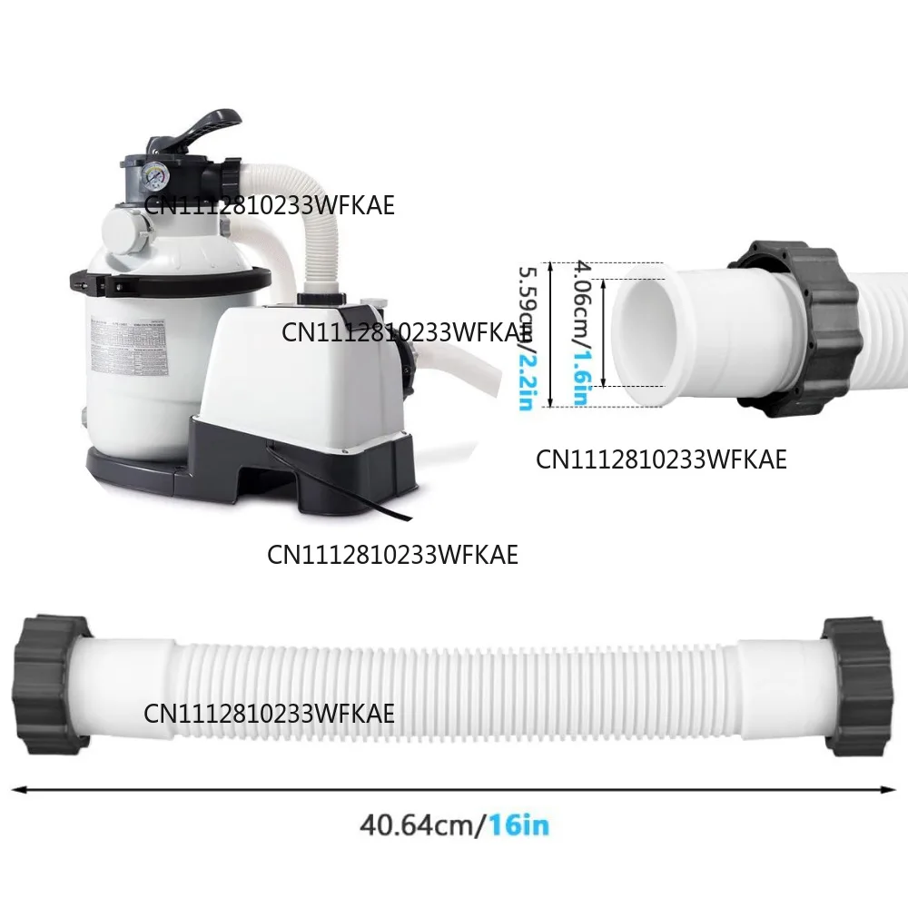 2PCS PE pool hose 1.5 inch caliber 11535 for I-ntex filter pump connection hose 40CM
