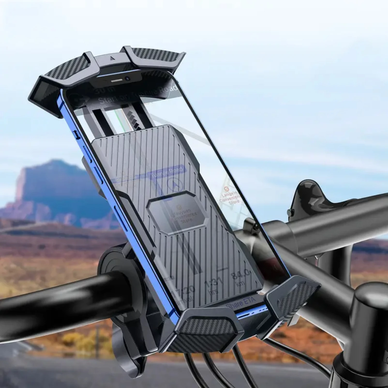 

Durable, Secure, and Reliable Essential Universal Mobile Phone Holder for Outdoor Cycling, Bicycle, and Motorcycle - The Perfect