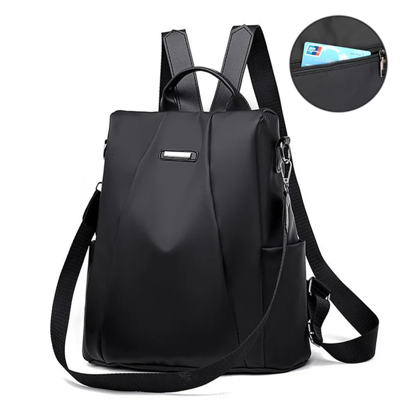 New Trend Backpack Fashion Women nyloy Backpack College Women Solid Color School Backpack Travel Shoulder Bags For Teenagers