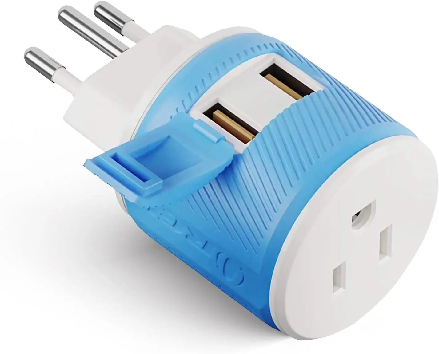

Switzerland Travel Plug Adapter Type J – US to Swiss with 2 USB Ports, 3000W, CE Certified