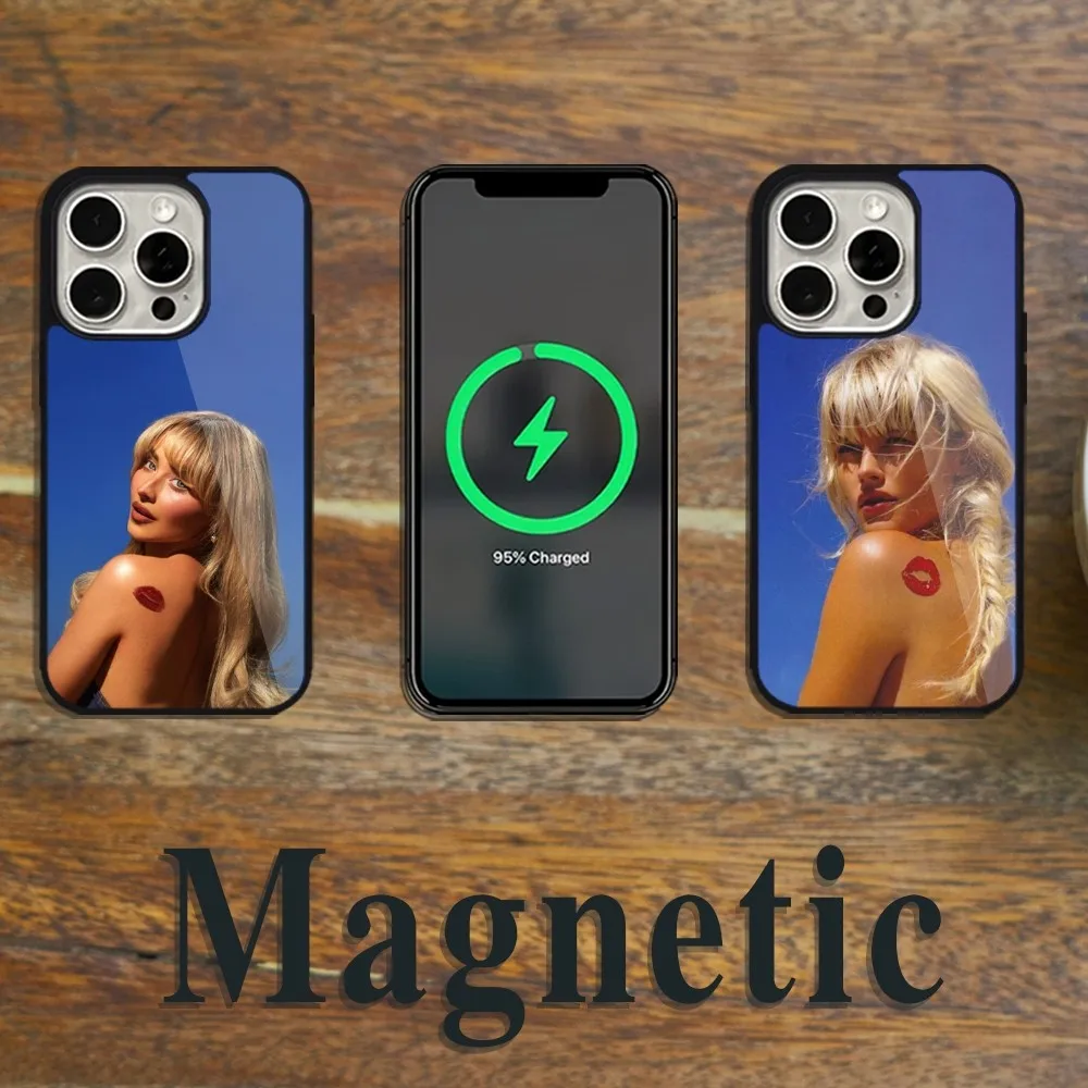 Sabrina Singer C-Carpenters Phone Case Magsafe Magnetic For iPhone 11 12 13 14 15 Pro Max Plus Wireless Charging