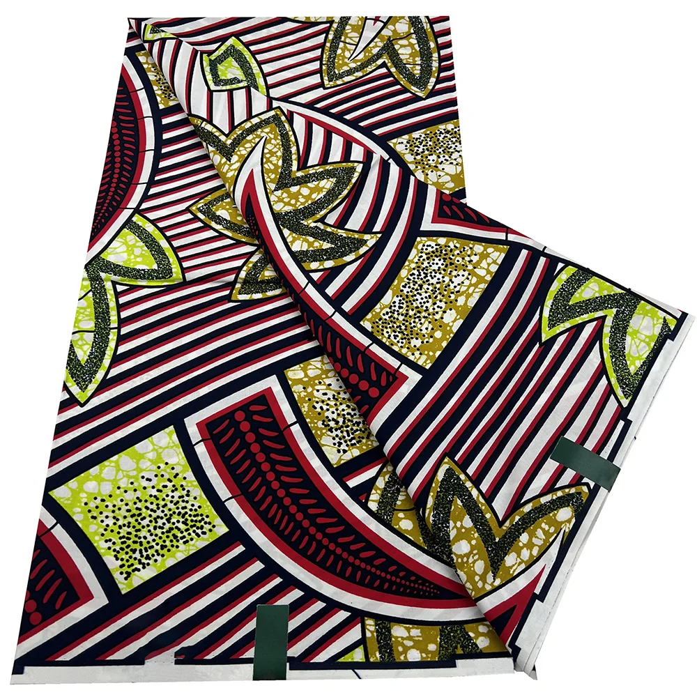 Newest Super Wax Fabric High Quality African Wax Print Fabric 100% Cotton African Guaranteed Veritable Real Wax For Dresses