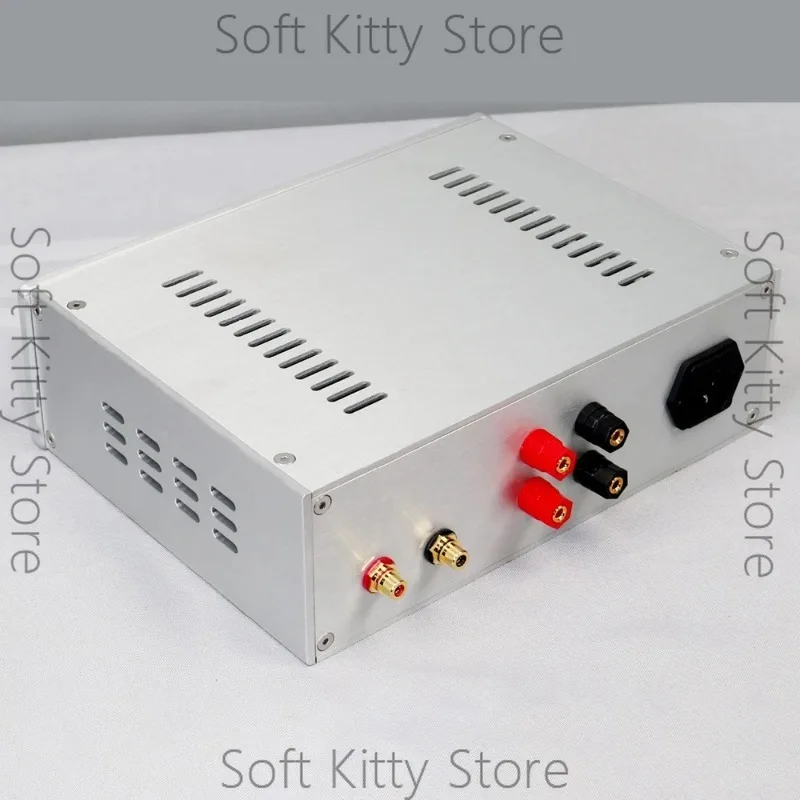 Full Aluminum Alloy Amplifier Chassis with Dual VU Meters - Preamp Enclosure