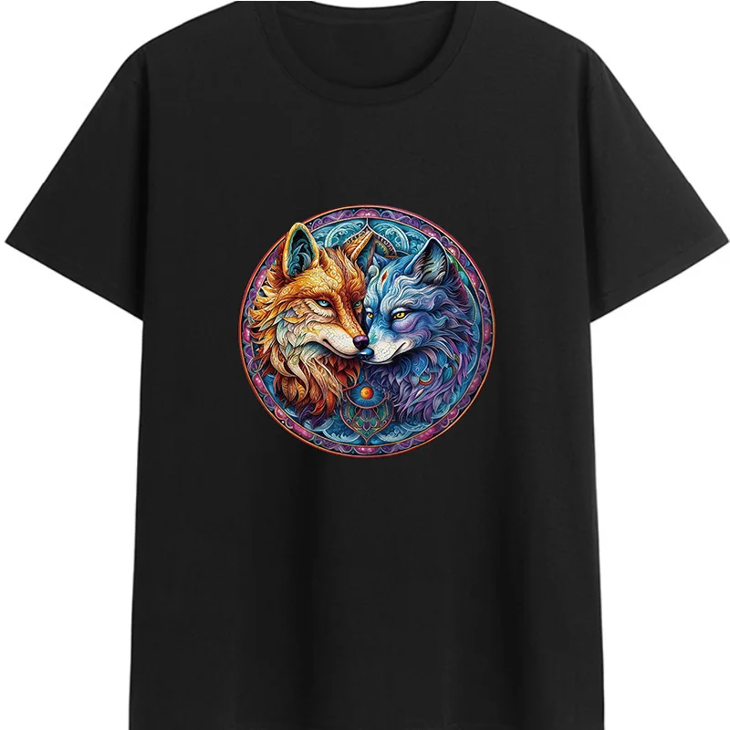 Cotton  100% Sci‑Fi Zerg Creature Graphic Men T‑Shirt Funny Alien Drinking Tea Design Short Sleeve Casual Streetwear Tops