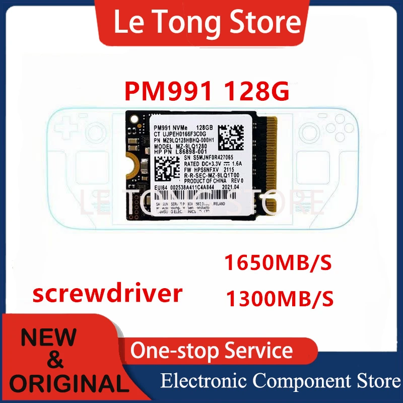 노트북 태블릿용 고속 데이터 전송 스토리지 하드 디스크 카드, PM991 128G 512G 1TB 2230 PCIE3.0 NVME SSD