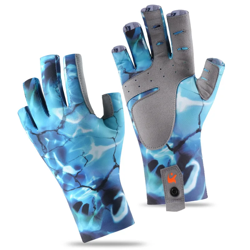 New UV Protection Fishing Fingerless Gloves Sun Protection Gloves Men Women for Outdoor, Fishing, Kayaking, Hiking, Cycling