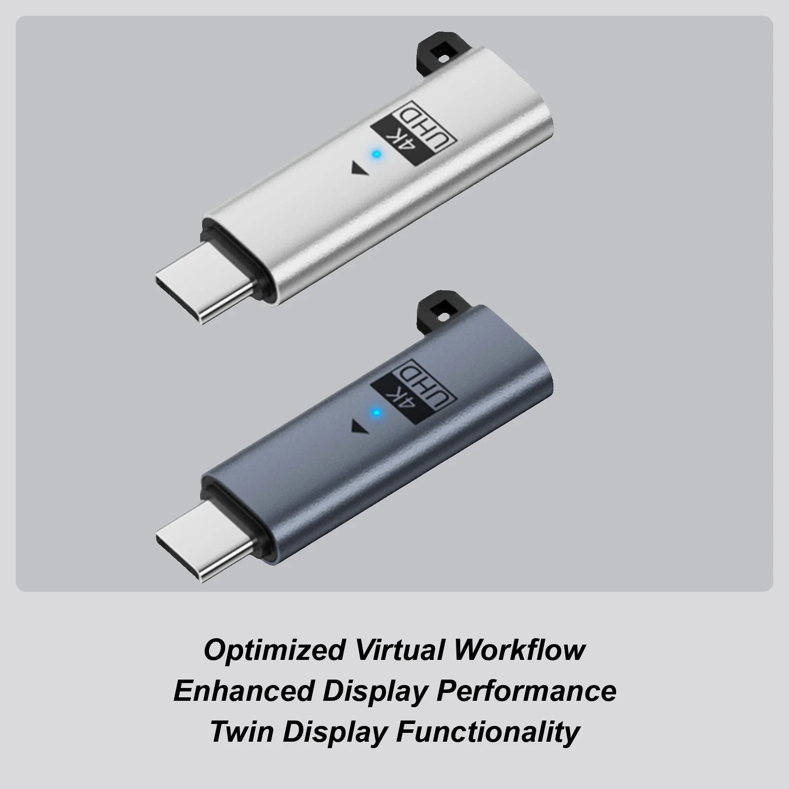 Type-C Lock Screen Assistant USB Display Adapter Type C Heat Dissipation Plug 4k Anti Dormancy Display Adapter