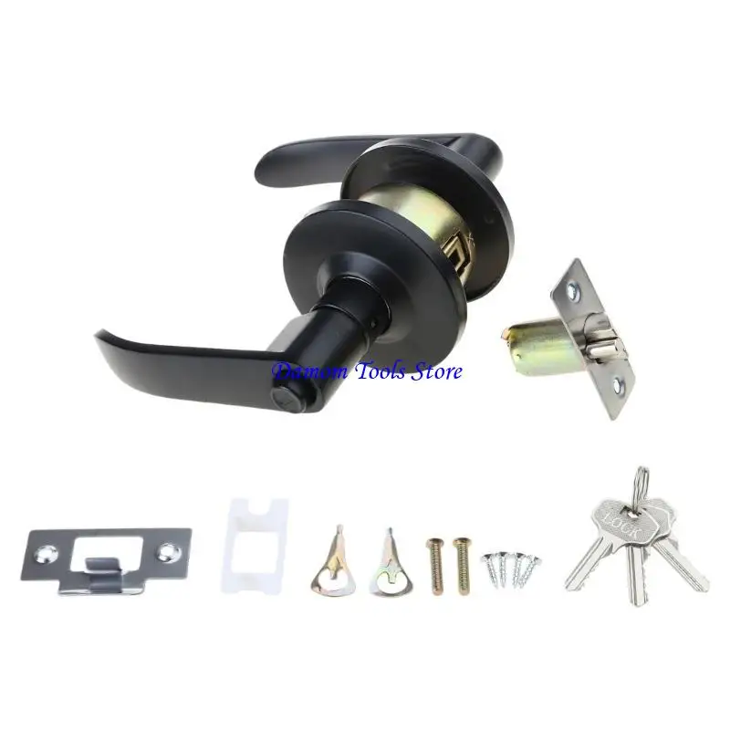 57BE Upgrades Door Levers Versatile Door Handles Upgrades for Internal Use Completes Set with Latches & Accessories