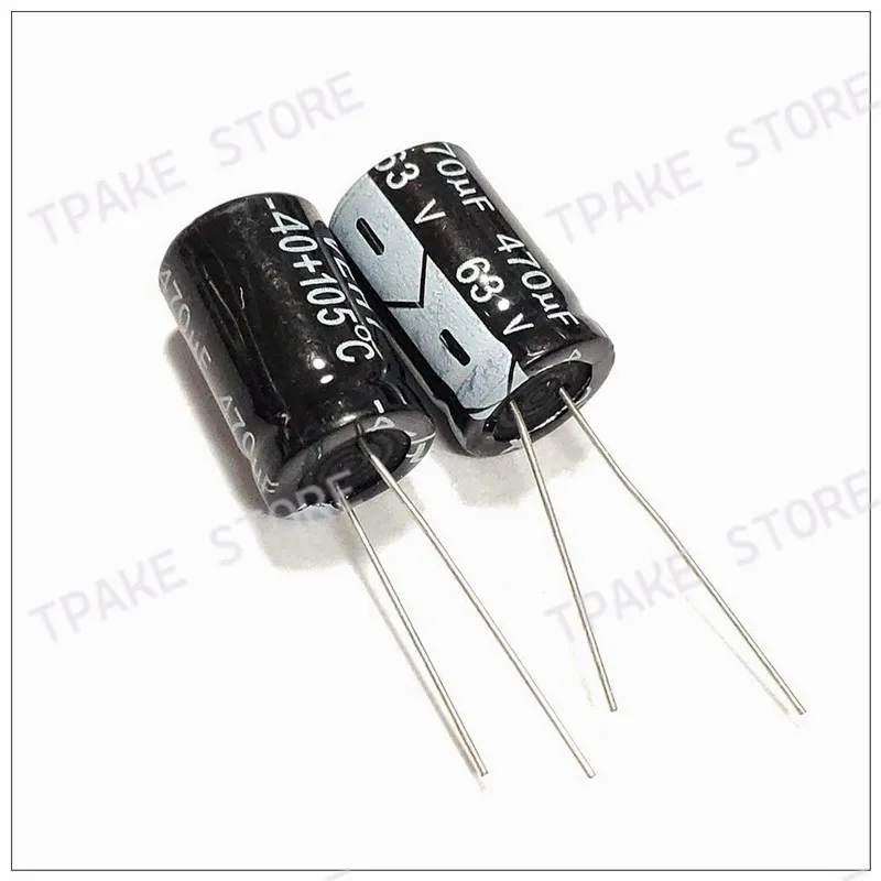 

63V 10/22/33/47/100/220/330/470/680/1000/2200/3300/4700/6800mF 10000uF 63WV Aluminium Electrolytic Capacitor