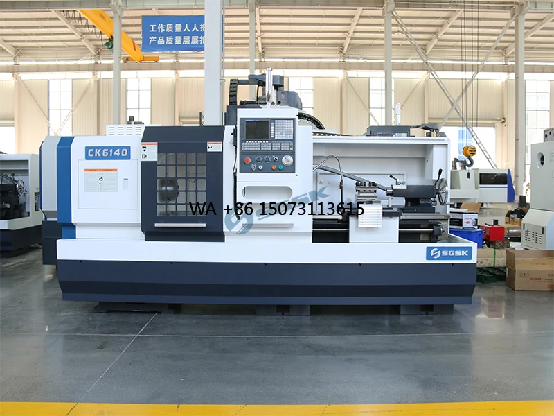 High Accuracy Automatic Flat Bed CNC Lathe Machine CK6140 Horizontal Lathe High Precision for Metal GSK Control System