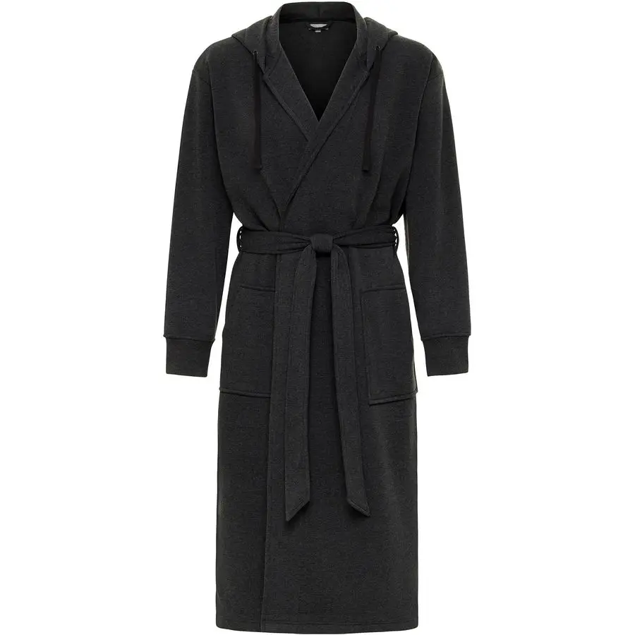 

Alexander Del Rossa Hooded Sweatshirt Robe, Mens Hoodie Robe, Long Bathrobe with Hood and Pockets