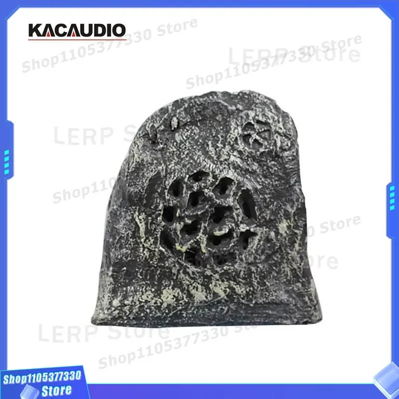 20W Waterproof Outdoor Garden Speaker Grey Stone Shaped Design for Background Music High Quality Sound System for Patio Yard