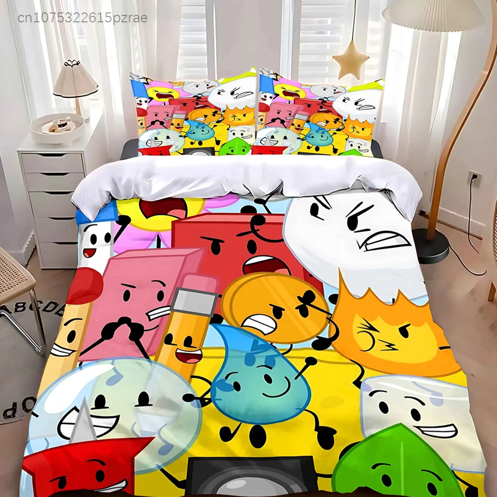 Duvet Cover Pillowcase Bedding Set Adult Boy Girl Bedroom Children Gift Single Double Large Size B-Battle For D-Dream I-Island