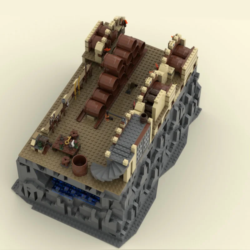 1897 PCS City Engineering The Barrel Escape Part 1 MOC Aanpasbare modulaire bouwsteen Creatief ontwerp DIY Festival Speelgoedcadeau