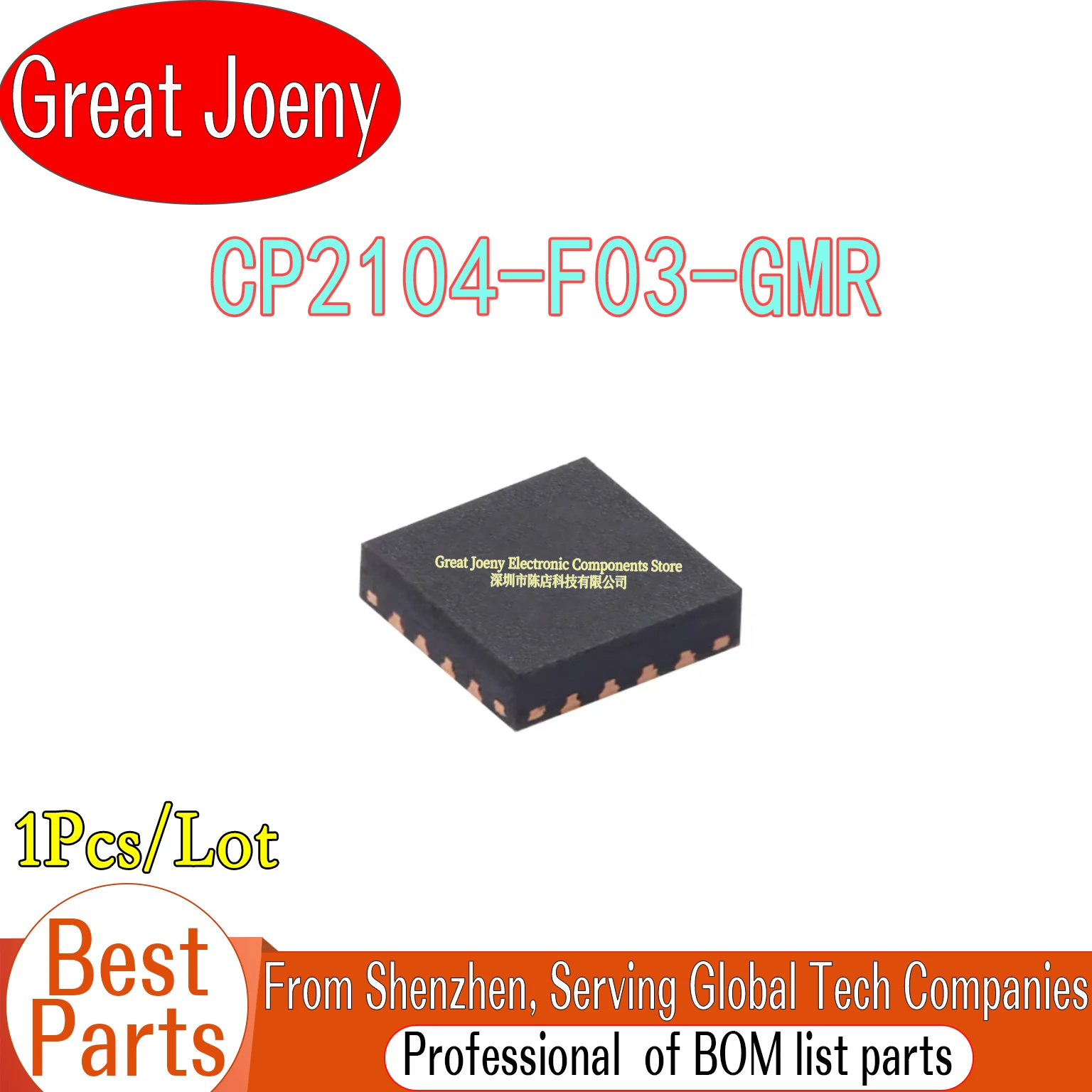 CP2104 CP2104-F03-GMR 2104 IC Chipset QFN-24