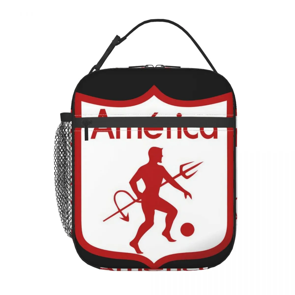 

America De Cali Los Diablos Rojos Los Escarlatas Insulated Lunch Bag Tote Food Handbag