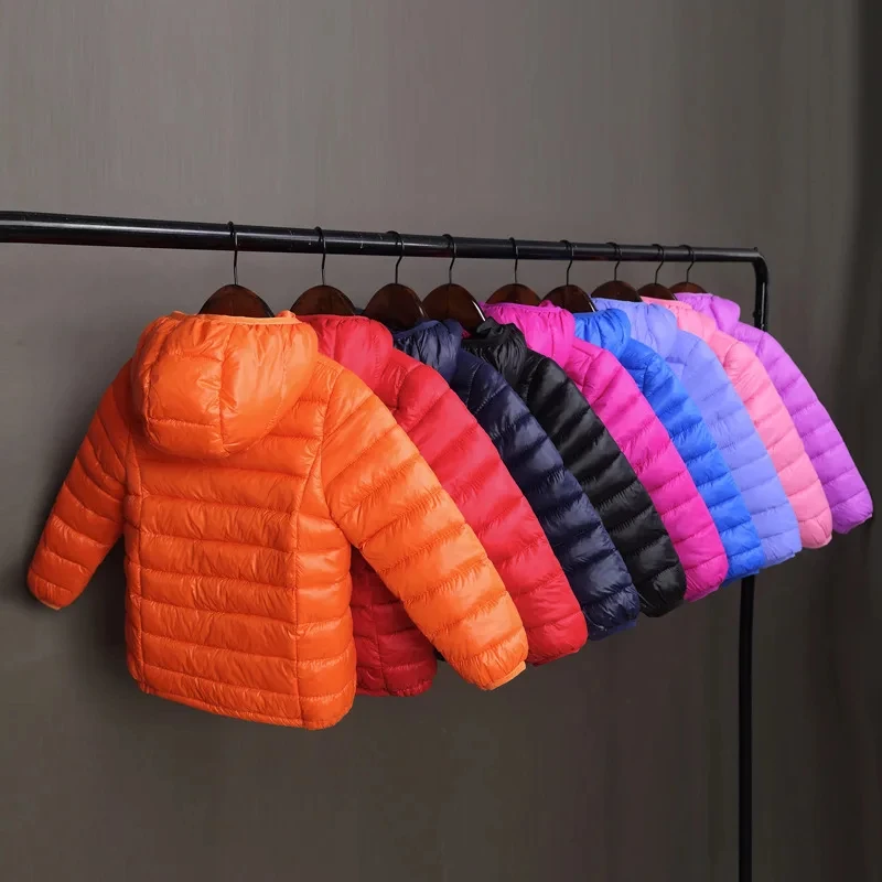 Chaquetas con capucha para niños y niñas, abrigos cálidos de plumón, Parka para adolescentes, chaquetas de invierno para niños de 3 a 12 años, nueva