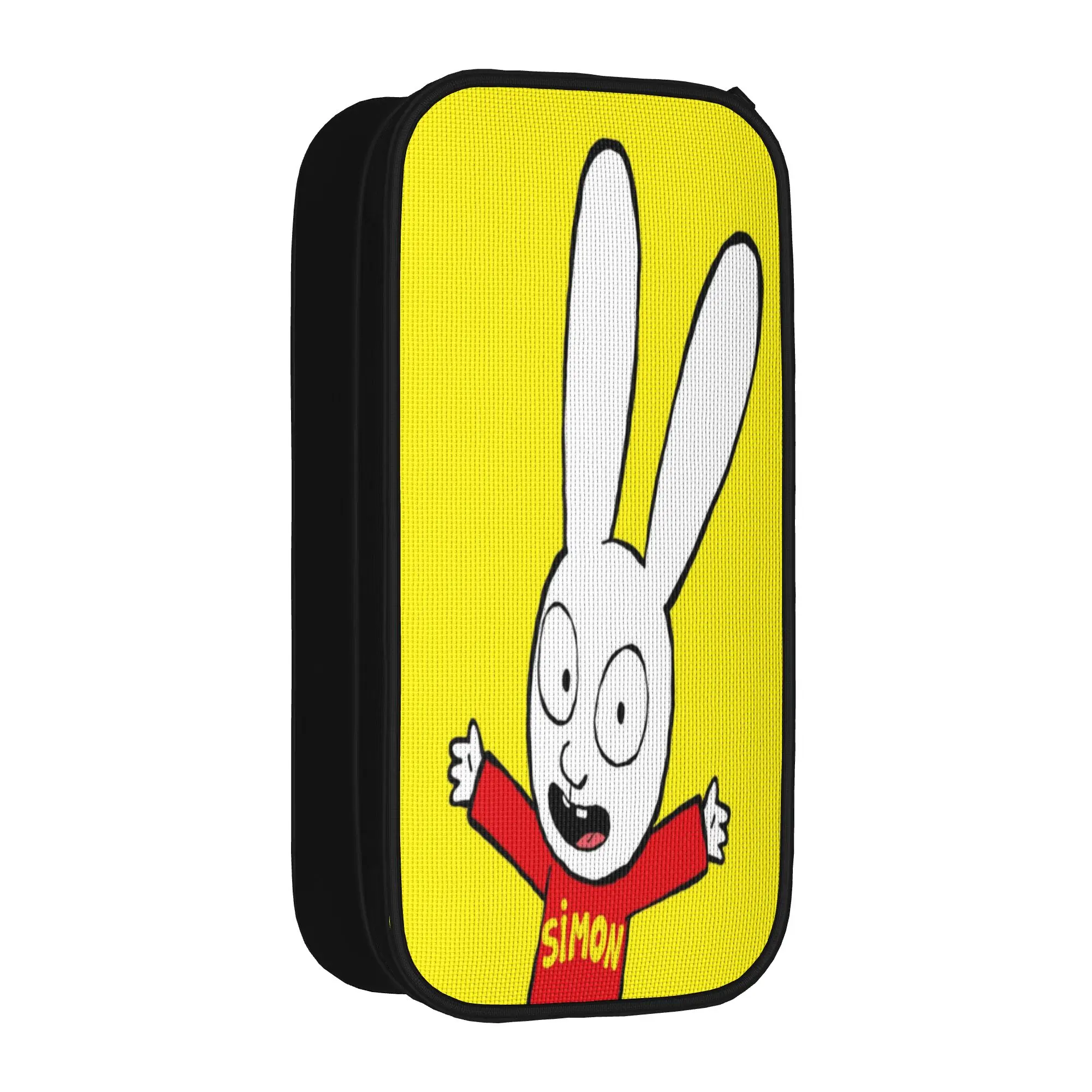 Large Capacity Pencil Case Simon Super Rabbit Merch  Double Layer Pen Case Women Makeup Bag Amazing Gift