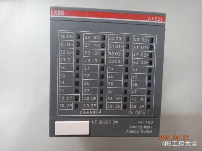 AX521 ABB AC500 PLC 4AI4AO analog quantity module