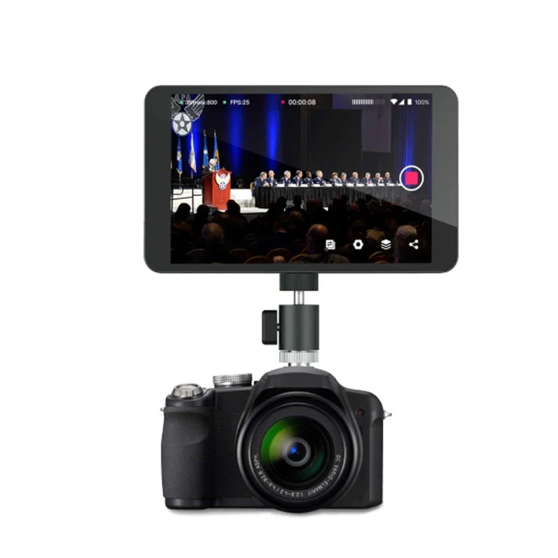 Yolo Box Broadcast live streaming box with 7 inch touch- screen can share to Youtube, Facebook, with free Moza mini Stabilizer