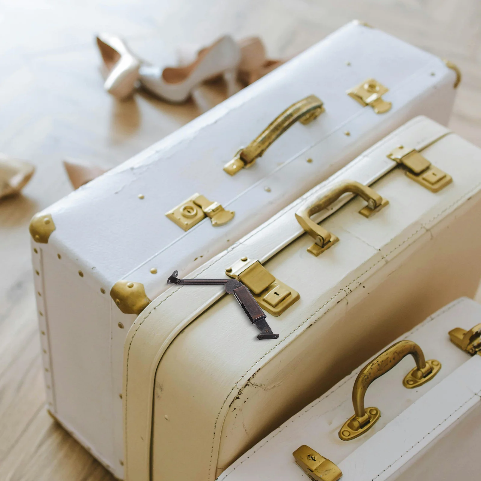 

2Pcs Furniture Hardware Hinges Spring Lid Support for Cabinets Wooden Boxes Chests Heavy Duty Soft Close Hinge Connection