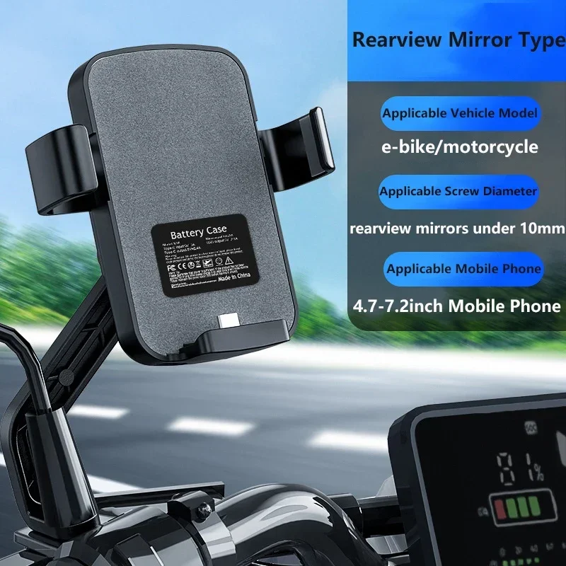 

10000mAh Power Bank for e-Bike Bicycle Motorcycle Bike Mobile Phone Holder Portable Charger Powerbank for Xiaomi iPhone Samsung