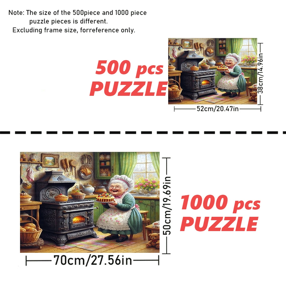A high-quality 500/1000-piece puzzle, perfect for adults, is a fun family game that helps relieve stress and is great for birthd view 2