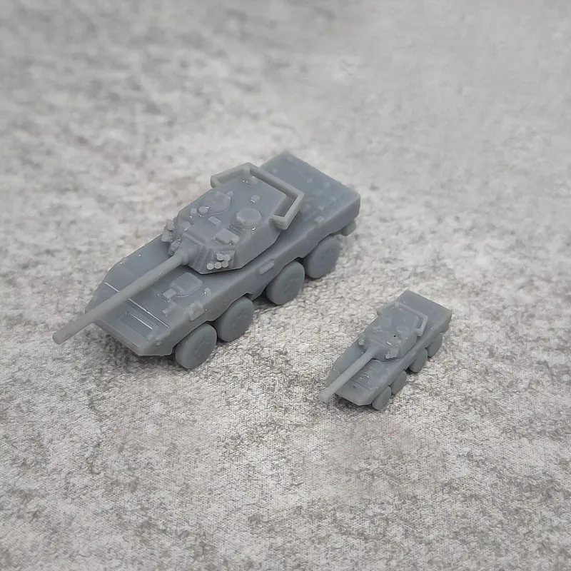 Vehículo de asalto con ruedas de 5 piezas para niños, modelo a escala 1/700, 1/350, vehículos de combate militar, longitud de 1,44 cm, 2,89 cm, Juguetes DIY