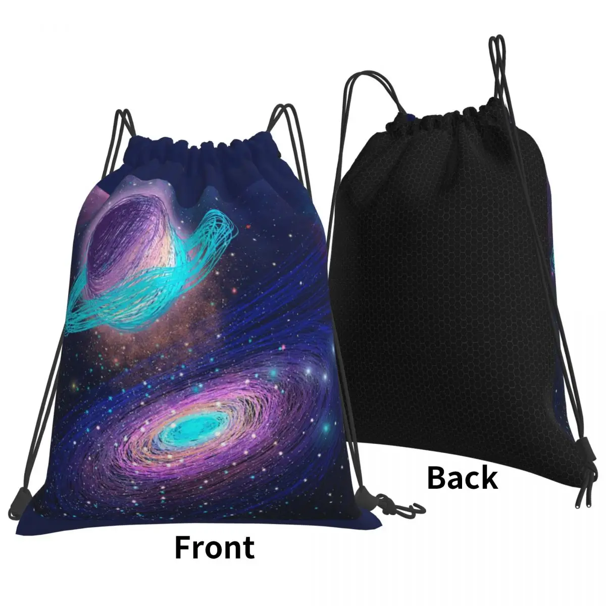 Cloak Galaxy Universe Planets Backpacks Fashion Drawstring Bags Sundries Bag Book Bags for Man Woman Students